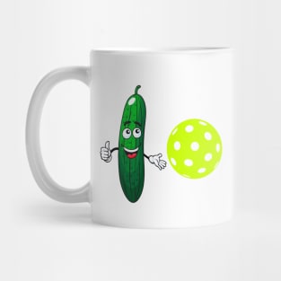 Pickleball Shirt, Pickle and Ball Shirt, Sport TShirt, Funny T-Shirt, Wiffle Ball, Gift or Present, Tennis Tee Mug